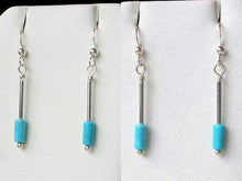 Load image into Gallery viewer, Natural Sky Blue Turquoise & 925 Sterling Silver Earrings 6371E - PremiumBead Primary Image 1