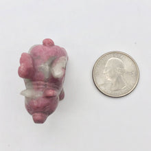 Load image into Gallery viewer, When Pigs Fly Rhodonite Winged Pig Figurine | 40x33x20mm | Pink/Grey | 34.5g - PremiumBead Alternate Image 6