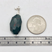 Load image into Gallery viewer, Hand Made Bloodstone Focal Pendant with Sterling Silver Findings | 1 3/4" Long - PremiumBead Alternate Image 5