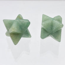 Load image into Gallery viewer, Kabbalah 2 Aventurine Merkabah Star Beads | 25x15x15mm | Green - PremiumBead Alternate Image 5