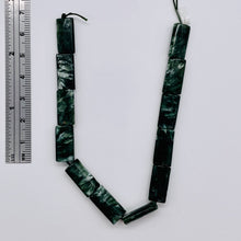 Load image into Gallery viewer, Seraphinite Premium Rectangle Shaped Russian Beads | 16x8x4mm | 2 Beads |
