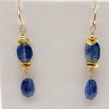 Load image into Gallery viewer, Stunning AAA Blue Kyanite 14Kgf Earrings, 1 13/16" (Long), Blue 310834 - PremiumBead Alternate Image 8