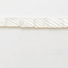 Load image into Gallery viewer, 2 Natural White Mother of Pearl Carved Shell Beads 4365