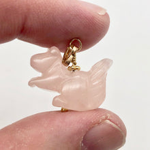Load image into Gallery viewer, Charm! Rose Quartz Squirrel 14kgf Pendant - PremiumBead Alternate Image 4