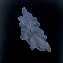 Load image into Gallery viewer, 15cts Exquisitely Hand Carved Blue Chalcedony Flower Pendant Bead| 1 1/2" Long |