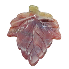 Load image into Gallery viewer, Natural Ocean Jasper Carved Leaf Centerpiece Bead | 42x40x4 mm | 1 Bead |