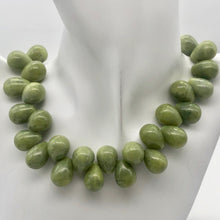 Load image into Gallery viewer, Lovely! 3 Natural Chinese Peridot Pear Smooth Briolette Beads - PremiumBead Alternate Image 10