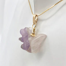 Load image into Gallery viewer, Just Nuts! Bi-Colored Amethyst Squirrel 14K Gold Filled Pendant 509279AMG - PremiumBead Alternate Image 10