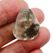 Load image into Gallery viewer, Lodalite Quartz Oval Pendant Figurine Bead | Clear Included|1 Bead| 29x23x18 mm|