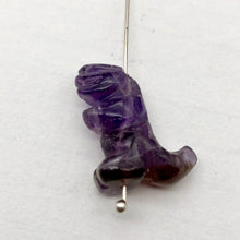 Load image into Gallery viewer, T-Rex Dinosaur Carved Amethyst Tyrannosaurus Rex Figurine | 21x18.5x7mm | Purple - PremiumBead Alternate Image 6