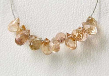 Load image into Gallery viewer, Natural Champagne Zircon Faceted Briolette Bead 6939 - PremiumBead Alternate Image 2