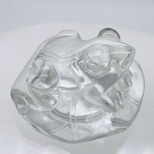 Load image into Gallery viewer, Quartz Frog on Lilly Pad Carving | 30x45x45mm | Clear | 1 Figurine |