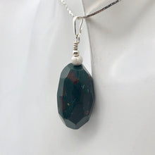 Load image into Gallery viewer, Hand Made Bloodstone Focal Pendant with Sterling Silver Findings | 1 3/4" Long - PremiumBead Alternate Image 3