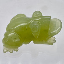 Load image into Gallery viewer, Jade Money Frog Carving | 2" Long | Green | 1 Figurine |