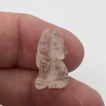 Load image into Gallery viewer, Howling New Moon 2 Carved Clear Quartz Wolf Coyote Beads | 21x11x8mm | Clear - PremiumBead Alternate Image 8