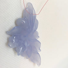 Load image into Gallery viewer, Hand Carved Blue Chalcedony Flower Bead 75cts 009850N - PremiumBead Primary Image 1