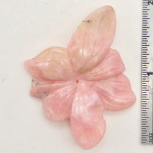 Load image into Gallery viewer, Hand Carved Pink Peruvian Opal Flower Semi Precious Stone Bead | 28.7cts | - PremiumBead Alternate Image 3