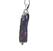 Load image into Gallery viewer, Exotic Natural Peacock Biwa Pearl & Sterling Silver Pendant 4749