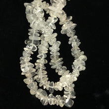 Load image into Gallery viewer, Clear Quartz Nugget Bead 34 inch Necklace | 7x5x2mm to 4x4x3mm |