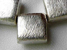 Load image into Gallery viewer, Designer Brushed Silver Square Briolette Bead 7228 - PremiumBead Primary Image 1