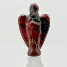 Load image into Gallery viewer, Hand Carved Brecciated Jasper Guardian Angel Figurine | 21x14x8mm | Red Brown