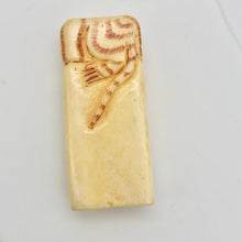 Load image into Gallery viewer, Play Carved Bone Tile Cat Kitty with Mouse Bead 10757 - PremiumBead Alternate Image 5