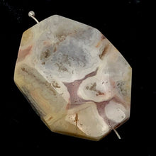 Load image into Gallery viewer, Crazy Lace Agate Carved Pendant Bead | 39x29x9mm | White Orange |