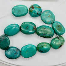 Load image into Gallery viewer, Natural Turquoise Oval Skipping Stones | 20x15mm | Blue/Green | Oval | 2 Beads | - PremiumBead Alternate Image 4
