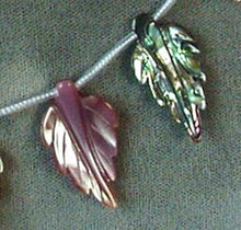 Load image into Gallery viewer, Abalone Pink and Golden Mother of Pearl Shell Carved Leaf Bead Strand 104321B - PremiumBead Alternate Image 4
