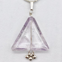 Load image into Gallery viewer, Alluring Amethyst Sterling Silver Semi Precious Gemstone Pendant | 1 3/4" long | - PremiumBead Alternate Image 6