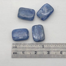 Load image into Gallery viewer, Kyanite Rectangle Chatoyant Beads | 14x10x6 | Blue | 4 Beads |