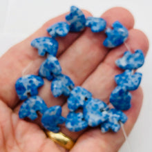 Load image into Gallery viewer, Roar! Carved Natural Lapis Bear Bead 8" Strand 9252LpHS | 13x18x7mm | Blue