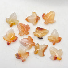 Load image into Gallery viewer, Chalcedony Mandarin Leaf Beads| 26x21x5mm to 27x23x5mm | Orange | Leaf | 3 bds | - PremiumBead Alternate Image 3