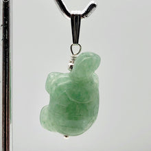 Load image into Gallery viewer, Aventurine Turtle Pendant Necklace | Semi Precious Stone Jewelry|Silver Pendant