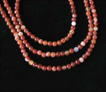 Load image into Gallery viewer, Fiery! Carnelian Agate 4mm Round Beads Strand 110490 - PremiumBead Alternate Image 2