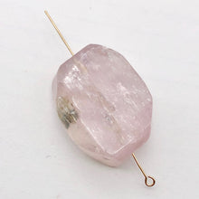 Load image into Gallery viewer, Kunzite Chatoyant Pink Crystal Pendant Bead | 34x24x10mm | 1 Bead |