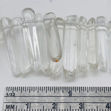 Load image into Gallery viewer, Quartz Polished Points Strand | 28x5 to 10x4mm | Clear | 72g | 90 Beads |