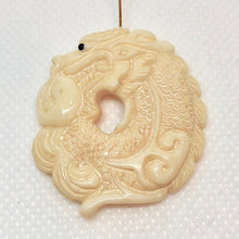 Load image into Gallery viewer, Fierce Dragon - intricate Hand Carved Pendant Bead 10284 - PremiumBead Primary Image 1