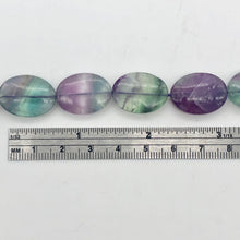 Load image into Gallery viewer, Rare! Carved 20x15mm Oval Fluorite 16" Bead Strand! - PremiumBead Alternate Image 5