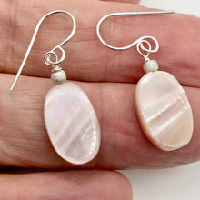 Load image into Gallery viewer, Beautiful Pink Mother of Pearl and Sterling Silver Earrings | 1 1/2" Long | - PremiumBead Alternate Image 3