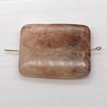 Load image into Gallery viewer, Orange Quartz Rectangular Pendant Bead | 40x30x6mm |