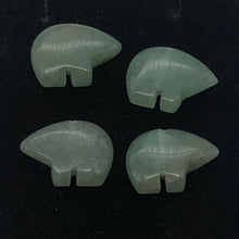 Load image into Gallery viewer, Aventurine Zuni Bear Talisman Fetish | 18x13x6mm | 2 Beads | Green |