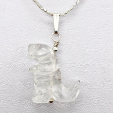 Load image into Gallery viewer, Quartz Dinosaur Tyrannosaurus Rex Sterling Silver Pendant | 1.5" (Long) | - PremiumBead Alternate Image 2