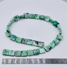 Load image into Gallery viewer, Mojito Natural Green Turquoise Square Coin Bead Strand 107412C