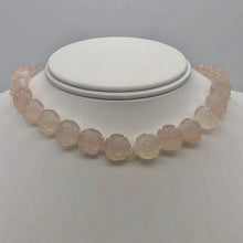 Load image into Gallery viewer, Bloomin' 2 Carved Flower Pink Chalcedony Rose Double Drilled Beads 10783 - PremiumBead Alternate Image 2