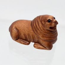 Load image into Gallery viewer, Hand Carved and Signed Boxwood Walrus Ojime/Netsuke Bead - PremiumBead Primary Image 1
