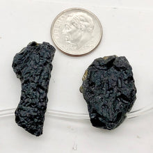 Load image into Gallery viewer, Tektite Natural Pendant Bead Strand | 33x25x15 to 26x8x7mm |18 Beads |