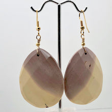 Load image into Gallery viewer, Desert Dune Purple Sky Natural Mookaite 14K Golf Filled Earrings | 2 3/4" Long |