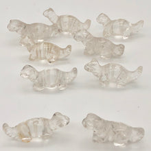 Load image into Gallery viewer, Dinosaur Carved Quartz Diplodocus Figurine | 25x11.5x7.5mm | Clear - PremiumBead Alternate Image 4