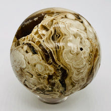 Load image into Gallery viewer, Aragonite Scry Sphere Round | 3" | White/Brown | 1 Sphere